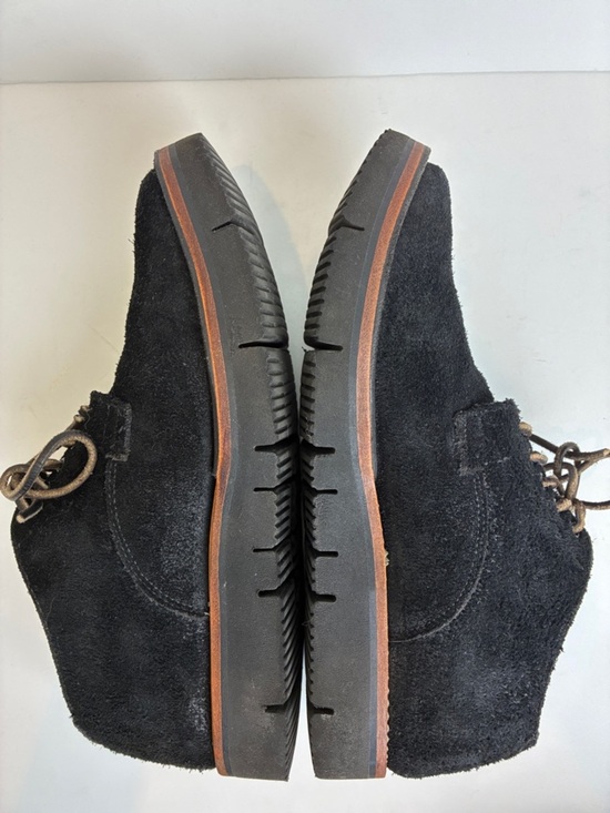 Viberg Derby Calf Suede Shoe Black Size 8.5 US 7.5 Brand  display picture 1